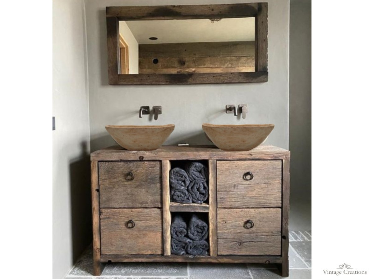 Άρτεμις ρουστίκ έπιπλο μπάνιου