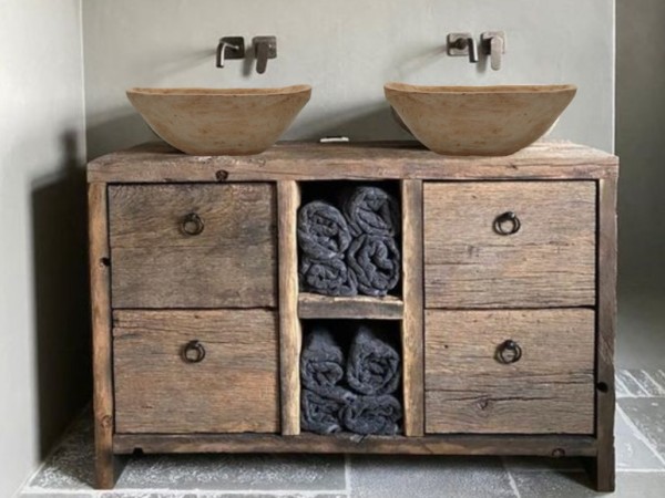 Άρτεμις ρουστίκ έπιπλο μπάνιου