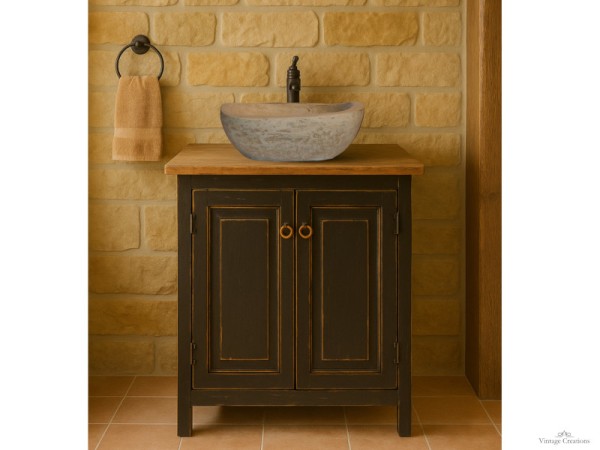Handmade Country Bathroom Furniture Aged Sifnos
