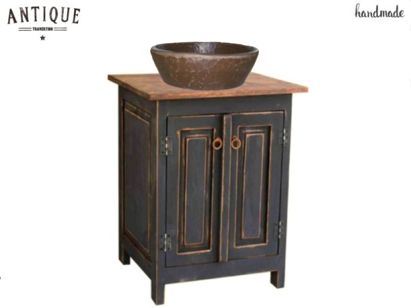 Handmade Country Bathroom Furniture Aged Sifnos