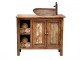 Iokasti Rustic Bathroom Furniture With Travertine Sinks!