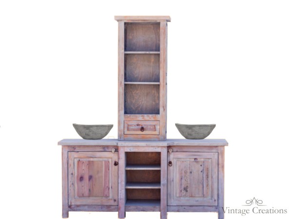 Hera Rustic Handmade Bathroom Furniture Compositions