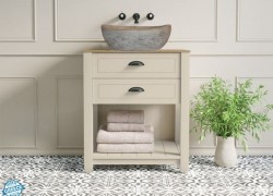 Lefkada Quality Bathroom Furniture With Travertine Washbasins Prices