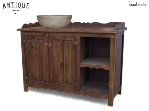 Rea Rustic Bathroom Furniture Wooden Solid