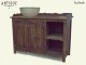 Rea Rustic Bathroom Furniture Wooden Solid