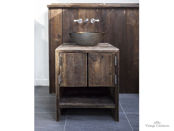 Wooden bathroom furniture Leandros