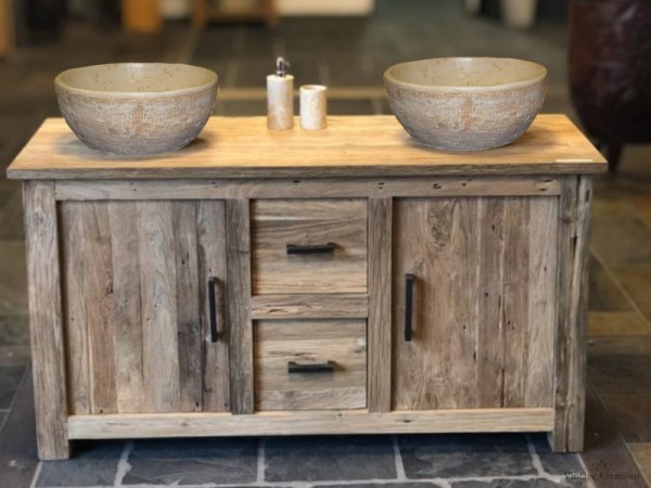 Stately Handmade Solid Wood Bathroom Furniture Vytina