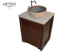 Flora Rustic Bathroom Furniture With Desktop Sinks