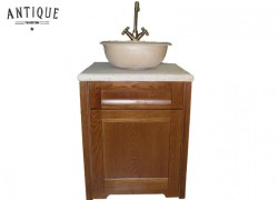 Flora Rustic Bathroom Furniture With Desktop Sinks