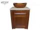 Flora Rustic Bathroom Furniture With Desktop Sinks
