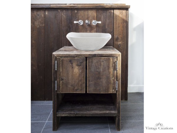 Wooden bathroom furniture Leandros