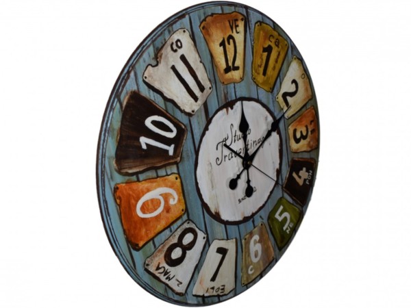 Wooden Wall Clock With hand painting