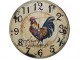 Wooden Handmade Wall Clock with Rooster Design