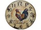 Wooden Handmade Wall Clock with Rooster Design