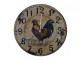 Wooden Handmade Wall Clock with Rooster Design