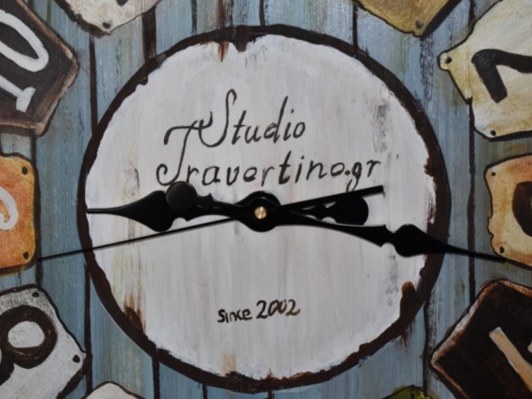 Wooden Wall Clock With hand painting