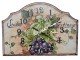 Wooden Wall Clock With hand painting Grape in various designs