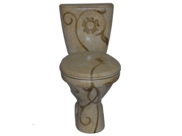 Χειροποίητες Λεκάνες Καζανάκια Μπάνιου Τεχνοτροπία Πέτρας Με Σχέδιο