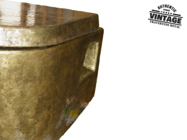 Λεκάνες Μπάνιου Χειροποίητες Τραβερτίνο Ορειχάλκινες Μεταλλικές