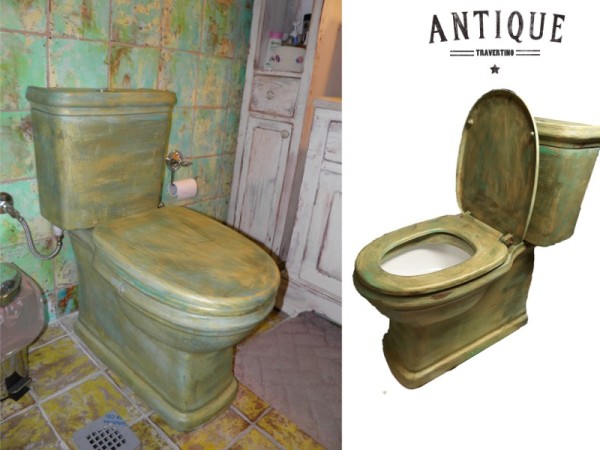 Χειροποίητη Βιομηχανικού Στυλ Λεκάνη Τουαλέτας Οξειδωμένος Μπρούτζος Νέα