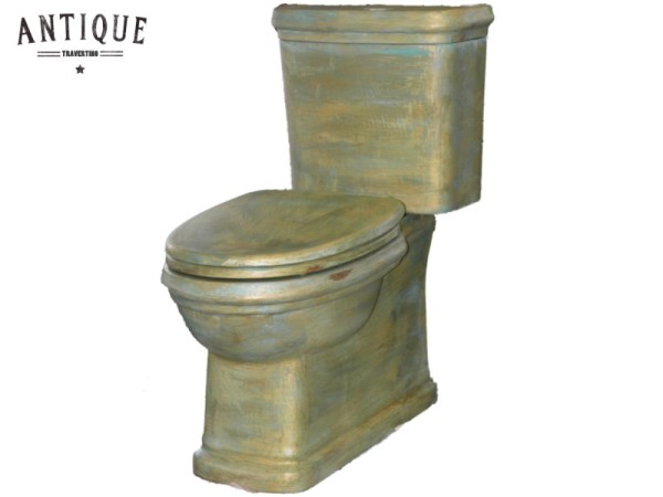 Χειροποίητη Βιομηχανικού Στυλ Λεκάνη Τουαλέτας Οξειδωμένος Μπρούτζος Νέα