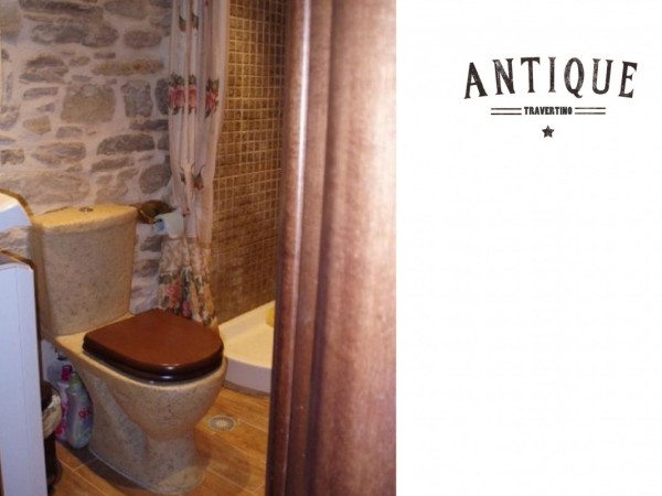 Τραβερτίνο Χειροποίητες Πέτρινες Λεκάνες Καζανάκια Μπεζ. 