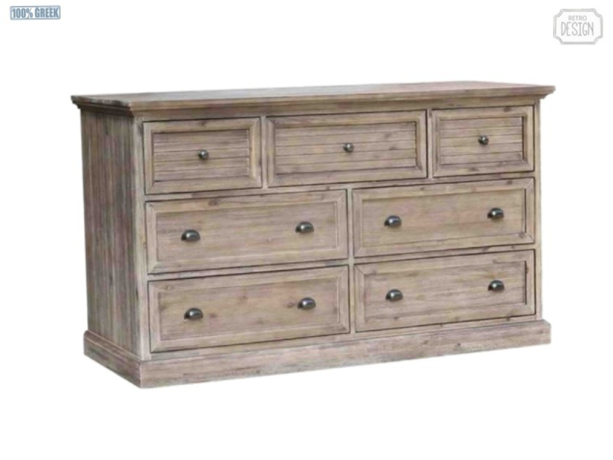 Άγραφα Ρουστίκ Συρταριέρα Ξύλινοι 