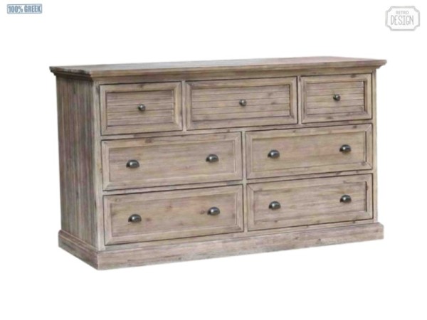 Άγραφα Ρουστίκ Συρταριέρα Ξύλινοι 