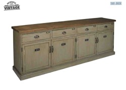 Living Retro Wooden Buffet Handmade Dimitra