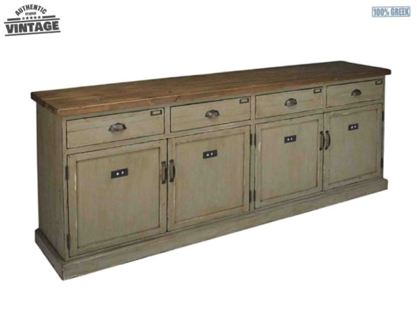 Living Retro Wooden Buffet Handmade Dimitra