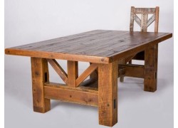 Μασίφ τραπεζαρία κουζίνας rustic Μέγας προσφορές 