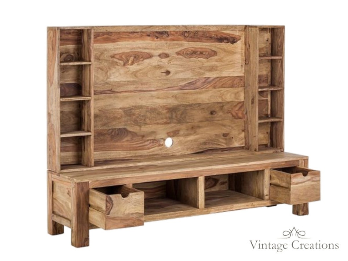Ρέα έπιπλο TV μασίφ ξύλο 