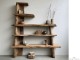 Rustic solid wood bookcase Volvi small offer