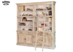 Classic rustic handmade Psarou bookcase