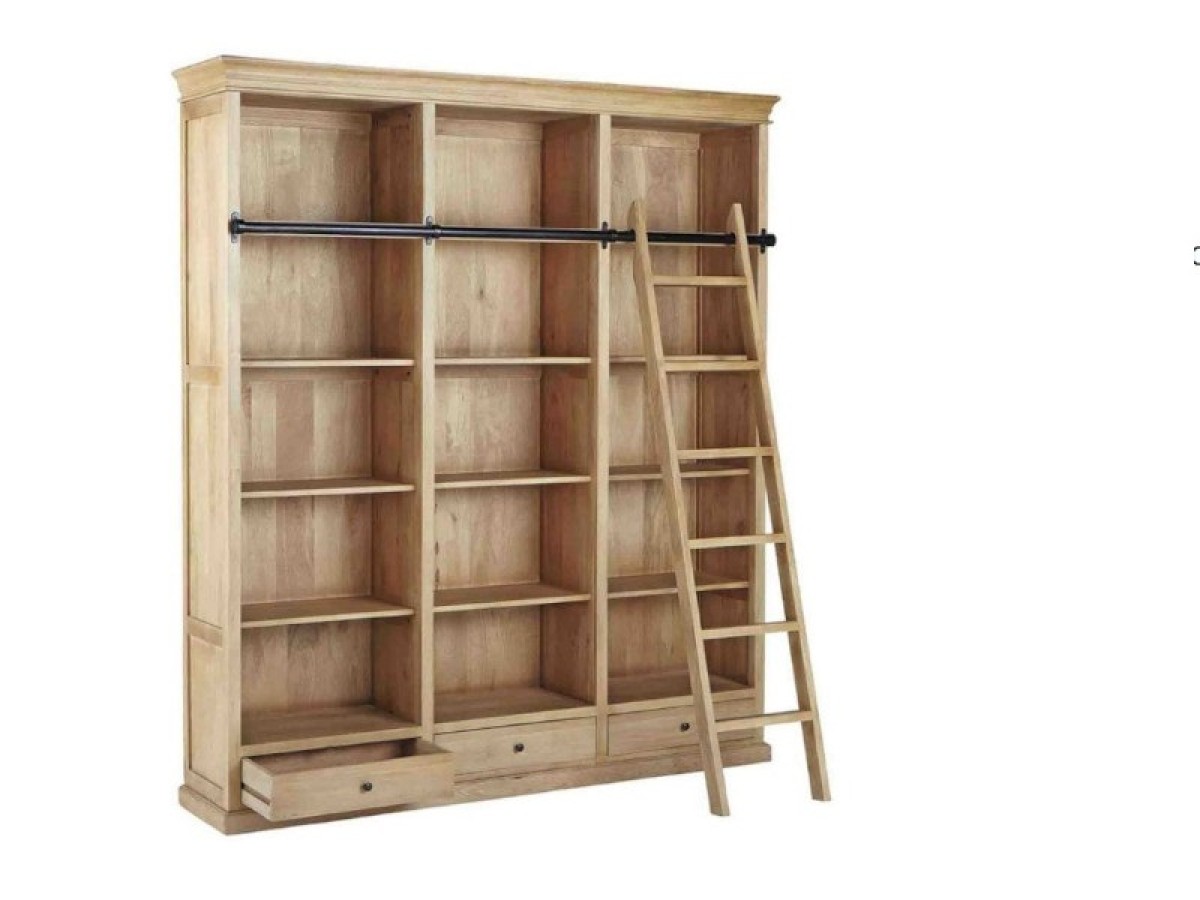 Large rustic library shelves Grevena