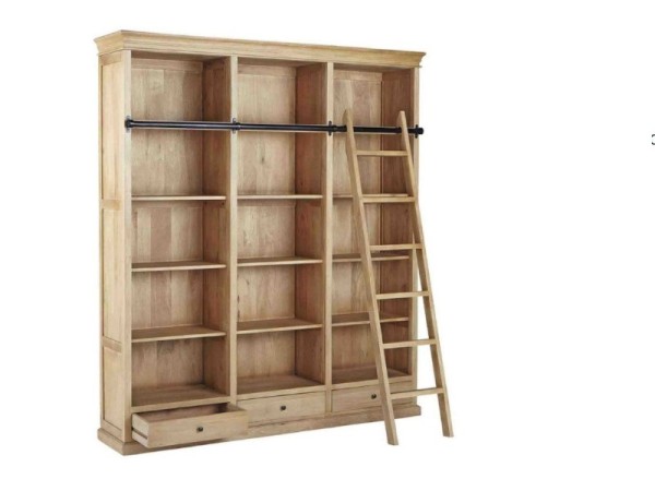 Large rustic library shelves Grevena