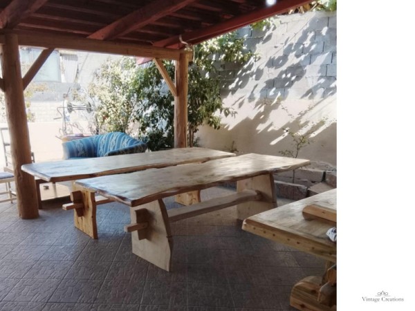 Χειροποίητη Μασίφ Τραπεζαρία «Καρυές»