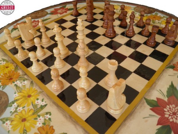 Antique Handmade Chess Tables Terrace