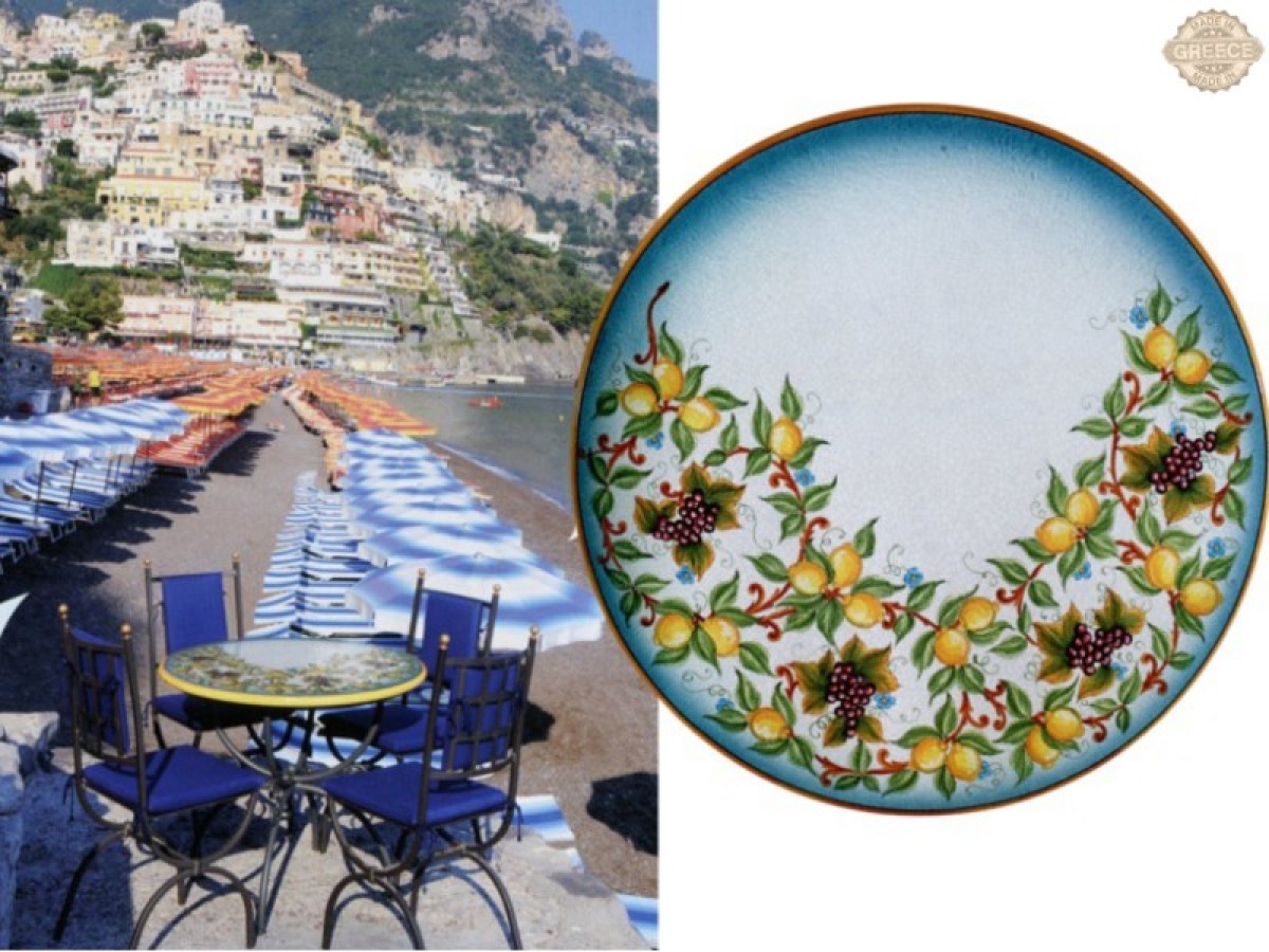 Έπιπλα Αυλής Vintage Τραπέζια Ζωγραφική Κέρκυρα