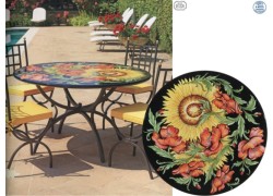 Round Garden Tables With Plans Thassos