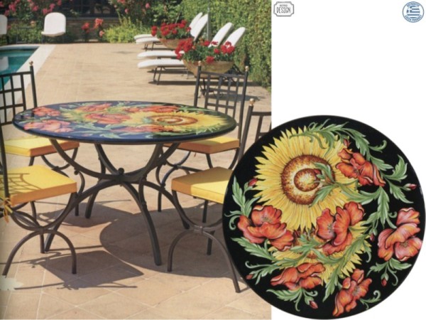 Round Garden Tables With Plans Thassos
