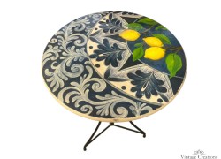 Round handmade tables Parga