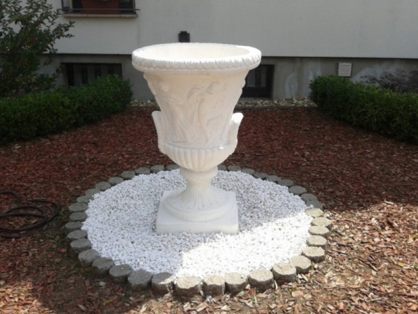 μαρμάρινες χειροποίητες βάσεις γλάστρας κλάσικο 