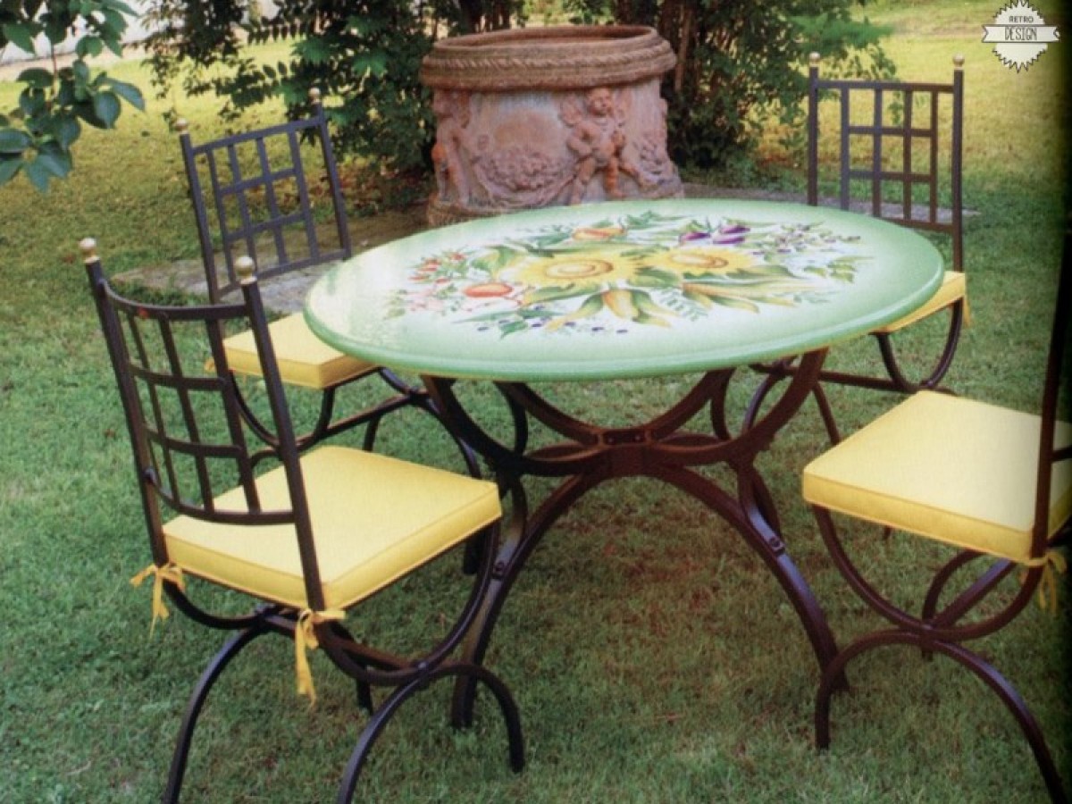 Garden Retro Tables Travertine Thessaly