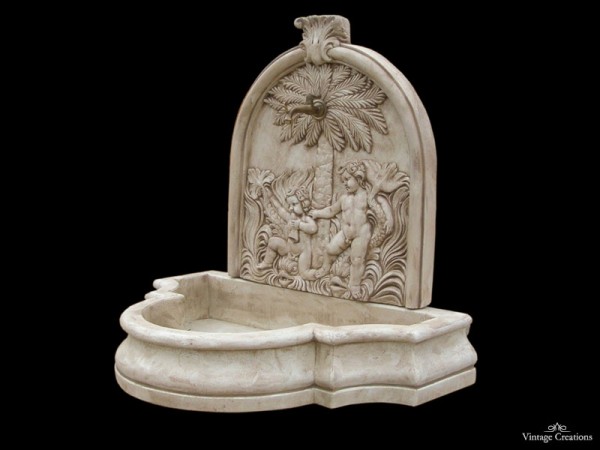 Λίμνη συντριβάνη κήπου κλασικό art