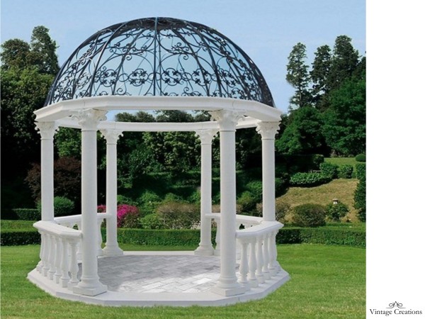 Marble handmade royal garden gazebo