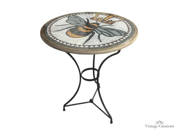 Mosaic bee patio garden tables
