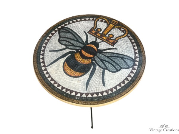 Mosaic bee patio garden tables