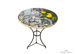Round handmade tables Parga