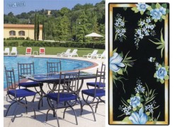 Handmade Vintage tables With Figure Painting Plate Offer